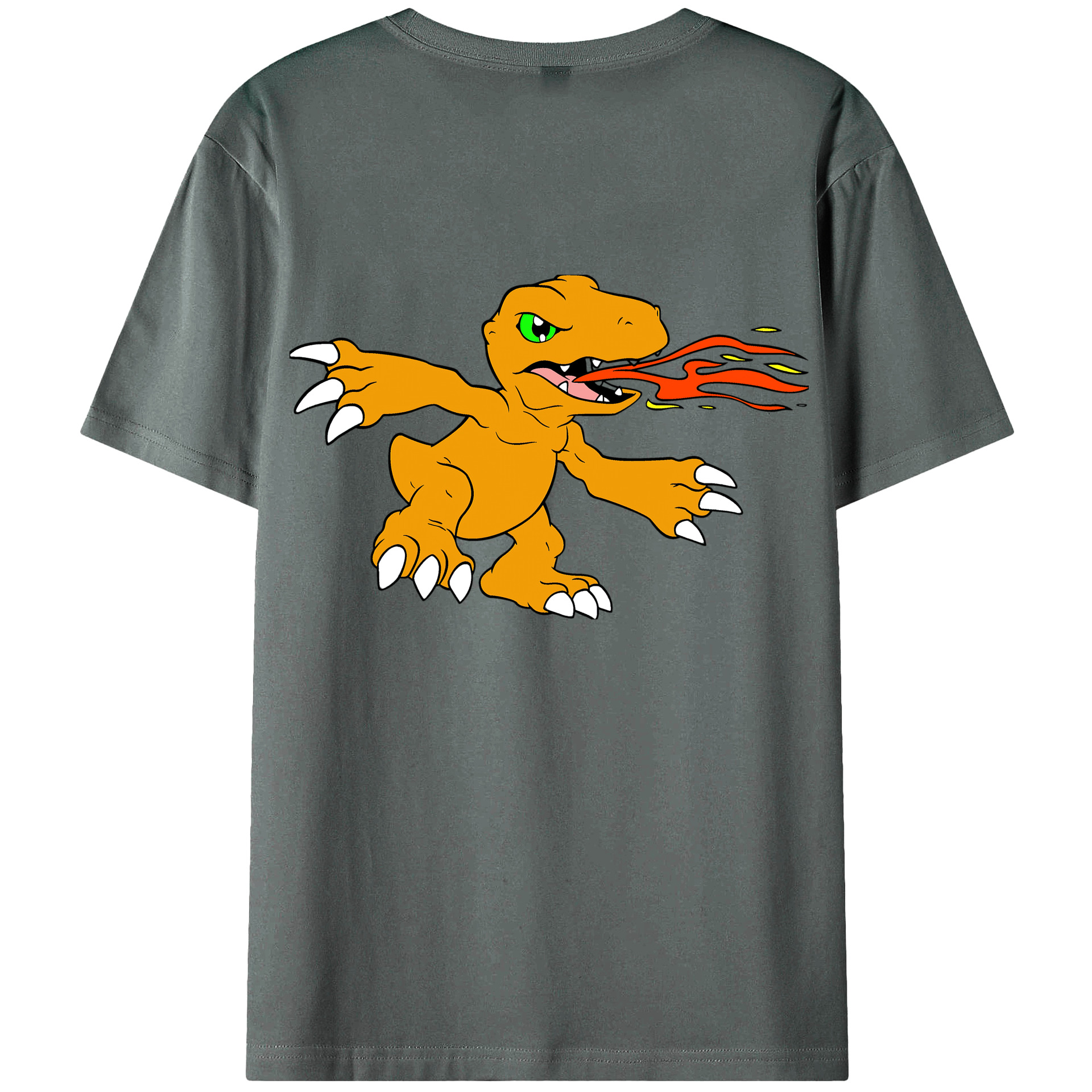 （画像用） Digimon デジタルモンスター/デジモン 綿100％半袖Tシャツ（背面プリント）